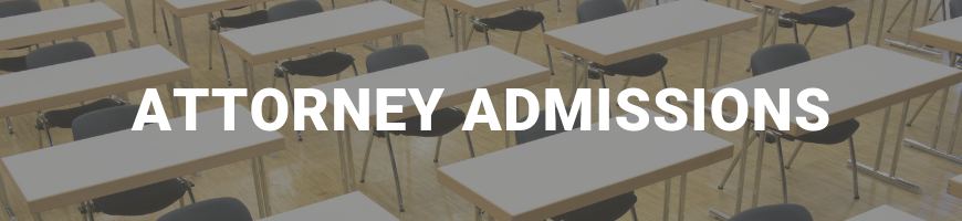 Attorney Admissions banner